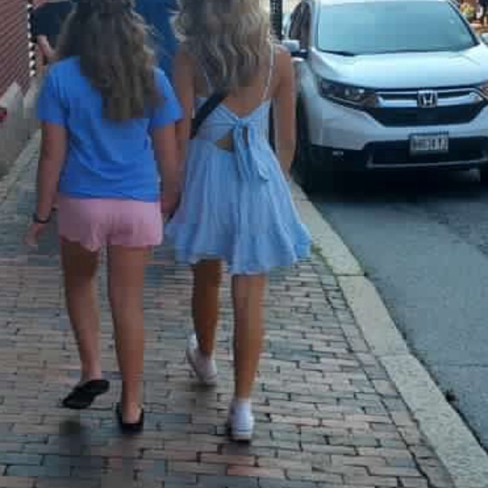 Blue checkered Hollister Dress